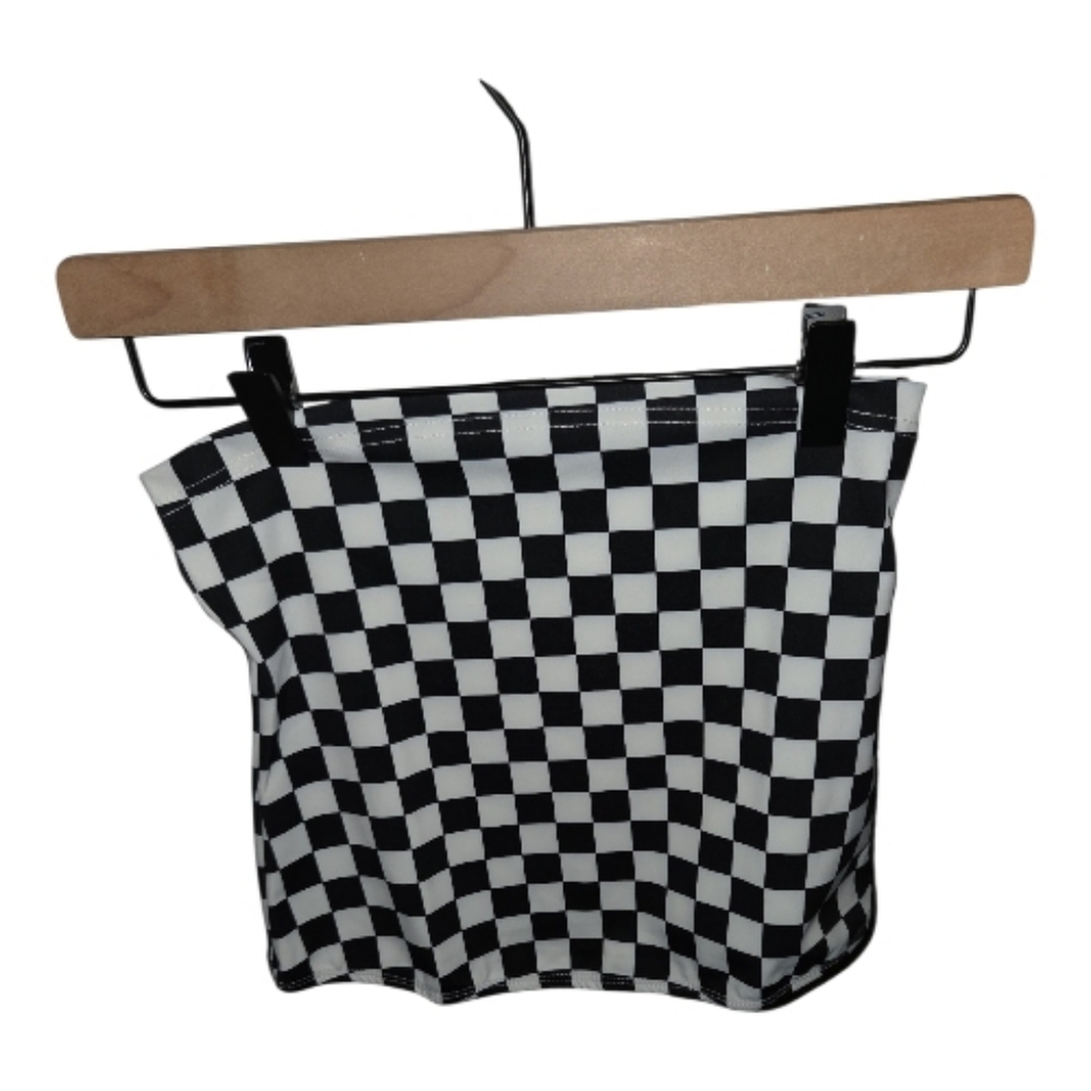 Gezour Checkered Tube Top Medium